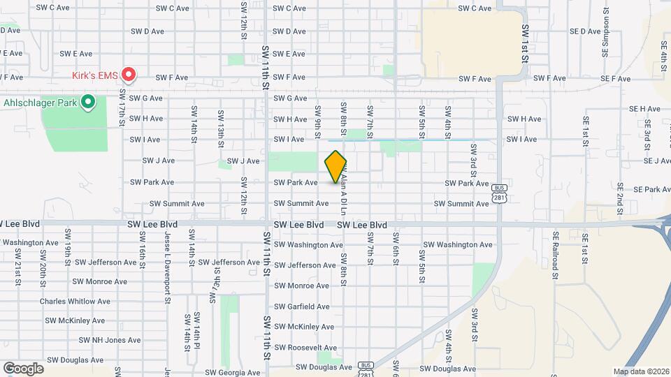 804 SW Park Ave Map and Location Details