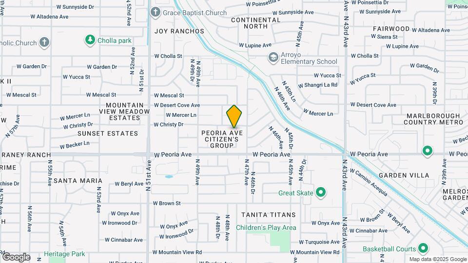 10642 N 47th Dr Map and Location Details