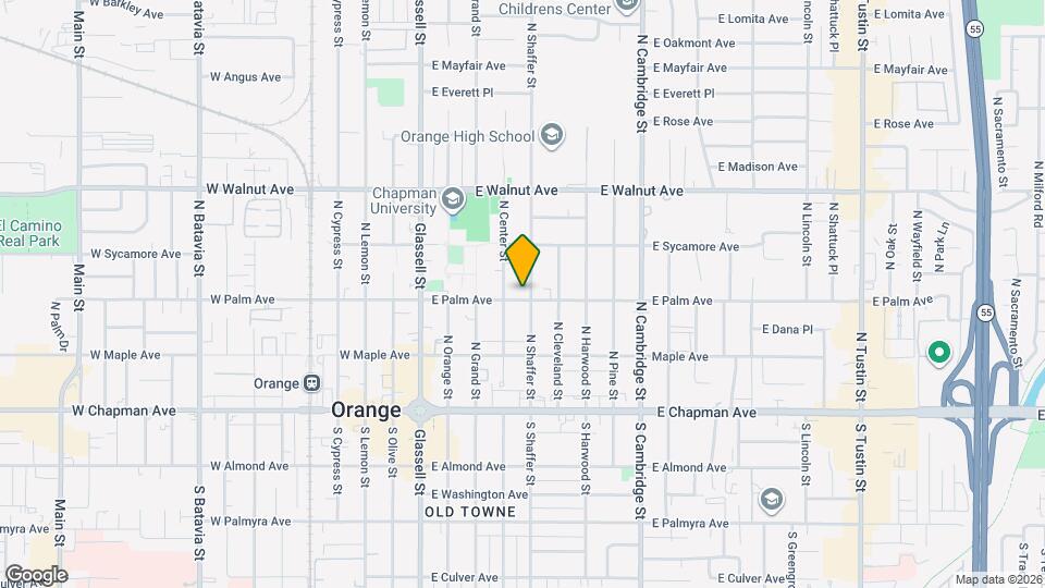 306 N Shaffer St Map and Location Details