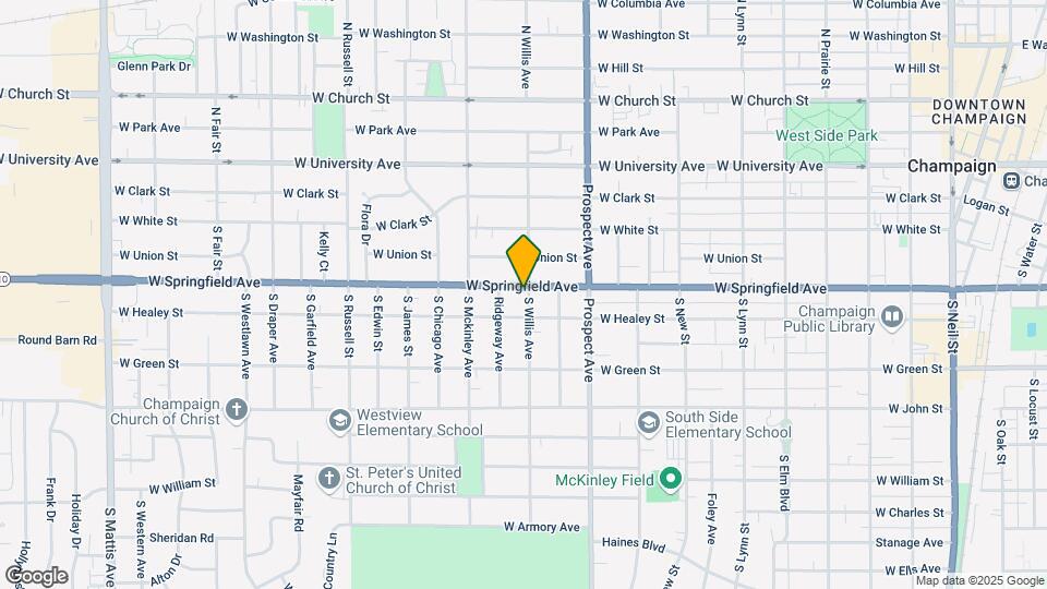 401 S Willis Ave, Unit South Map and Location Details