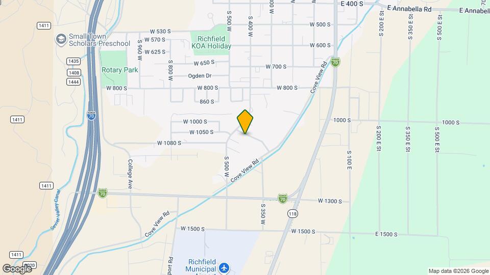 429 W Franklin Spencer St Map and Location Details