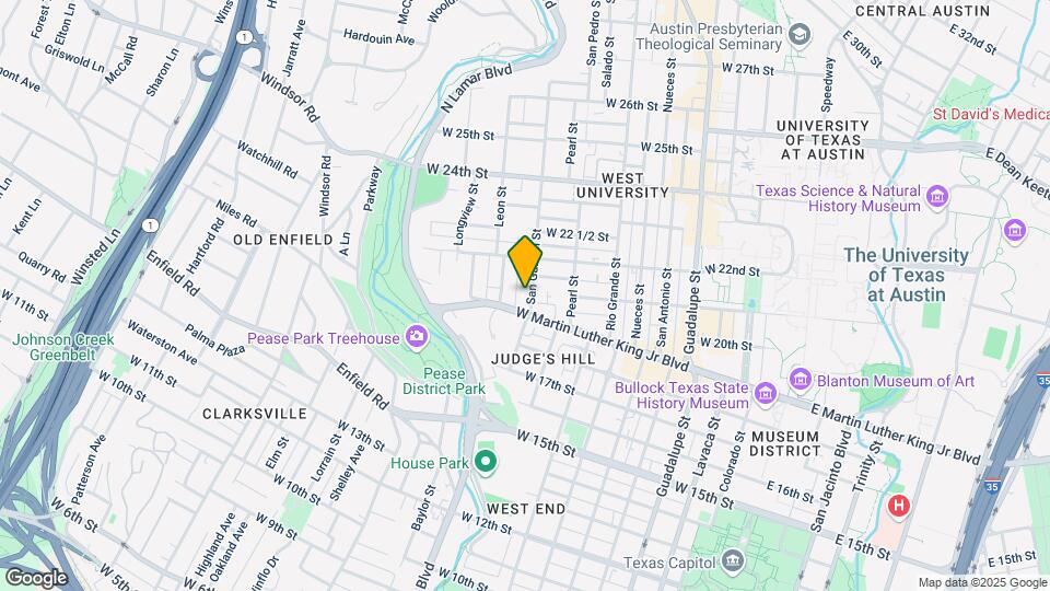 1906 San Gabriel St Map and Location Details