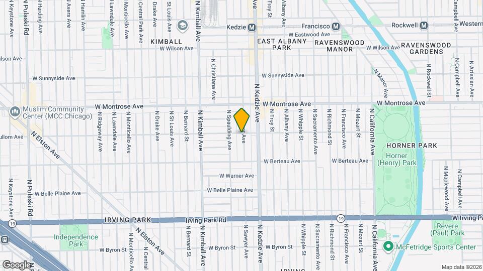 3239 W Cullom Ave Map and Location Details