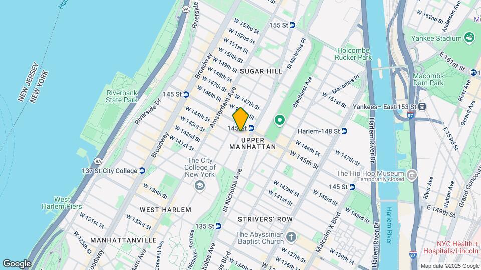 417 W 144th St Map and Location Details