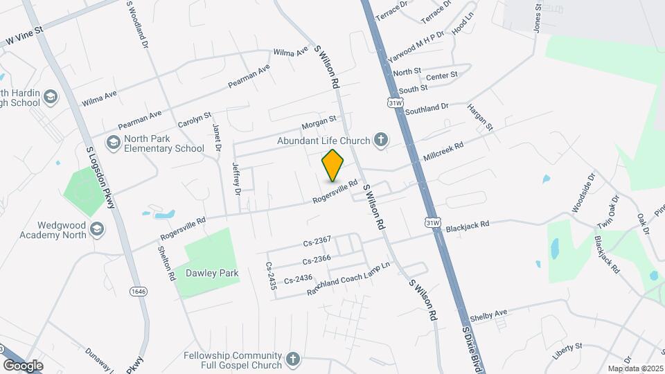 203 Rogersville Rd Map and Location Details