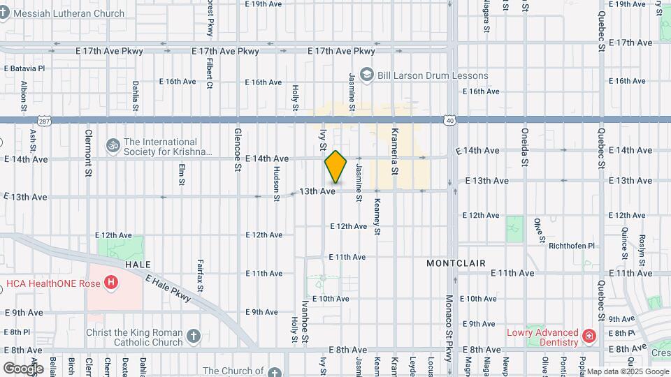 5875 E 13th Ave Mapa y Detalles de la Ubicación