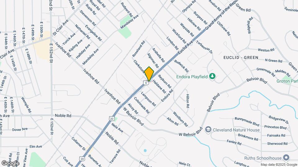 16900 Euclid Ave Mapa y Detalles de la Ubicación