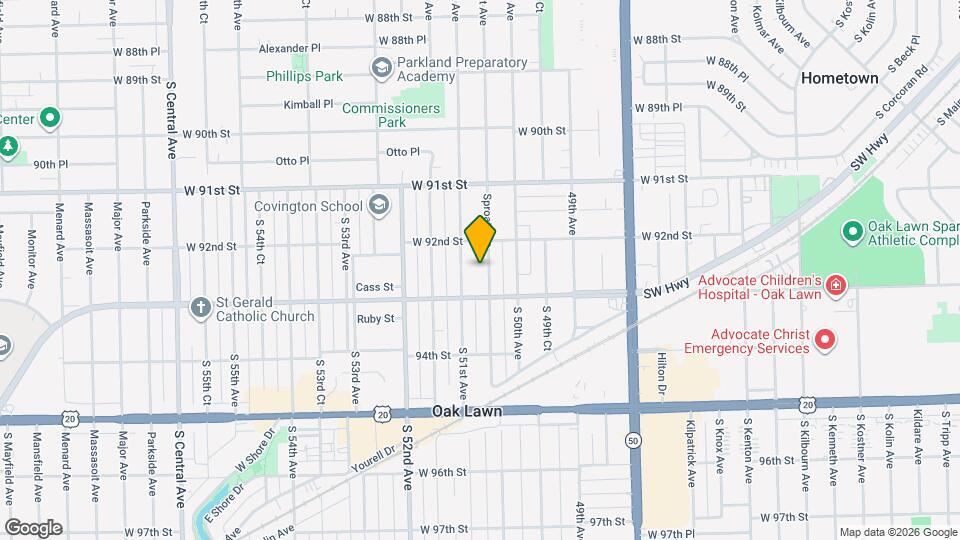 9224 Sproat Ave Map and Location Details