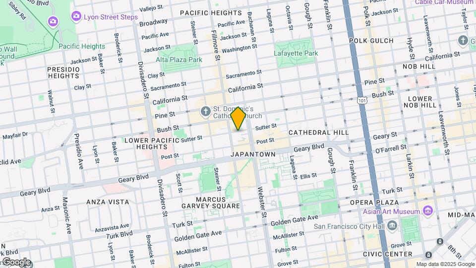 1967 Sutter St Map and Location Details