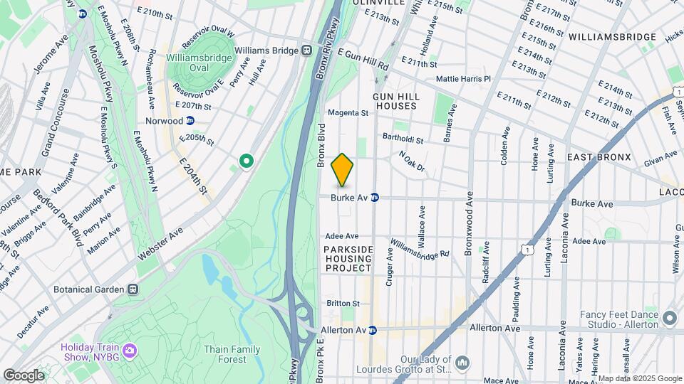 655 Burke Ave Map and Location Details