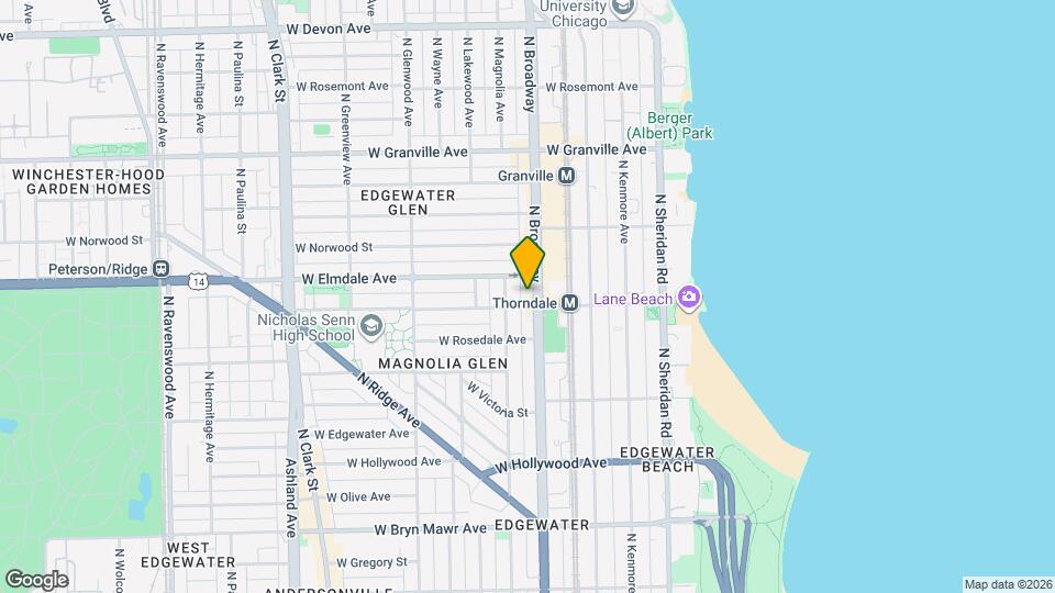 5938 N Broadway Map and Location Details