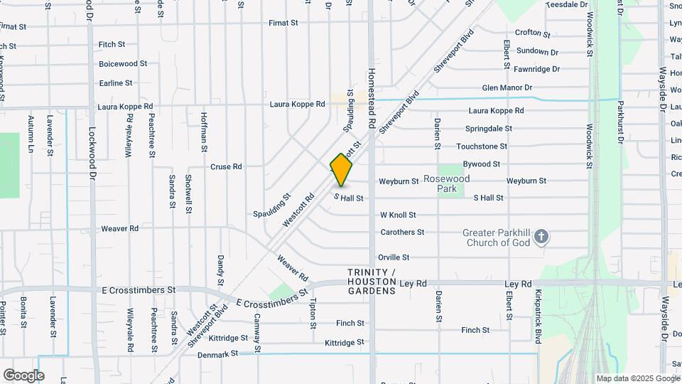 6909 S Hall St Map and Location Details