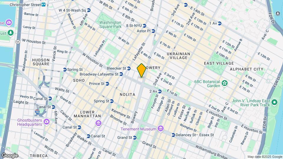300 Bowery Map and Location Details