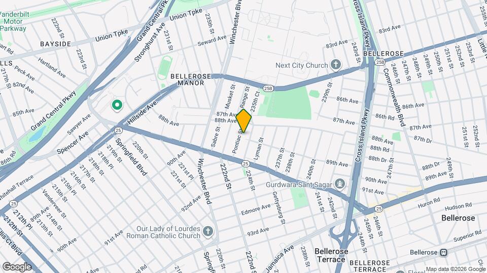 88-29 Pontiac St Map and Location Details