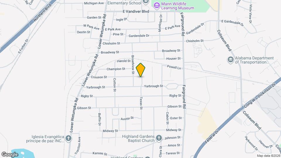 3329 Texas St Map and Location Details