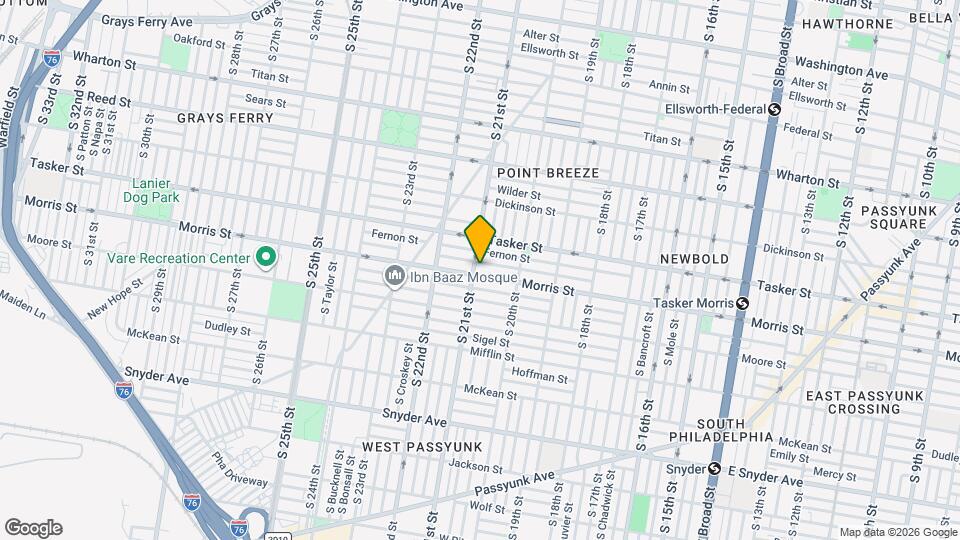 1633 S 21st St Map and Location Details