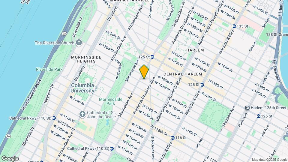 313 W 121st St Map and Location Details