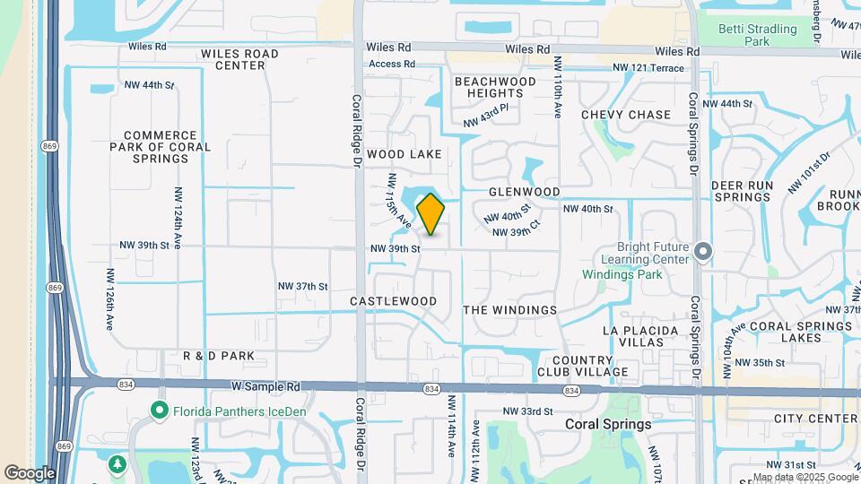 11461 NW 39th St Map and Location Details