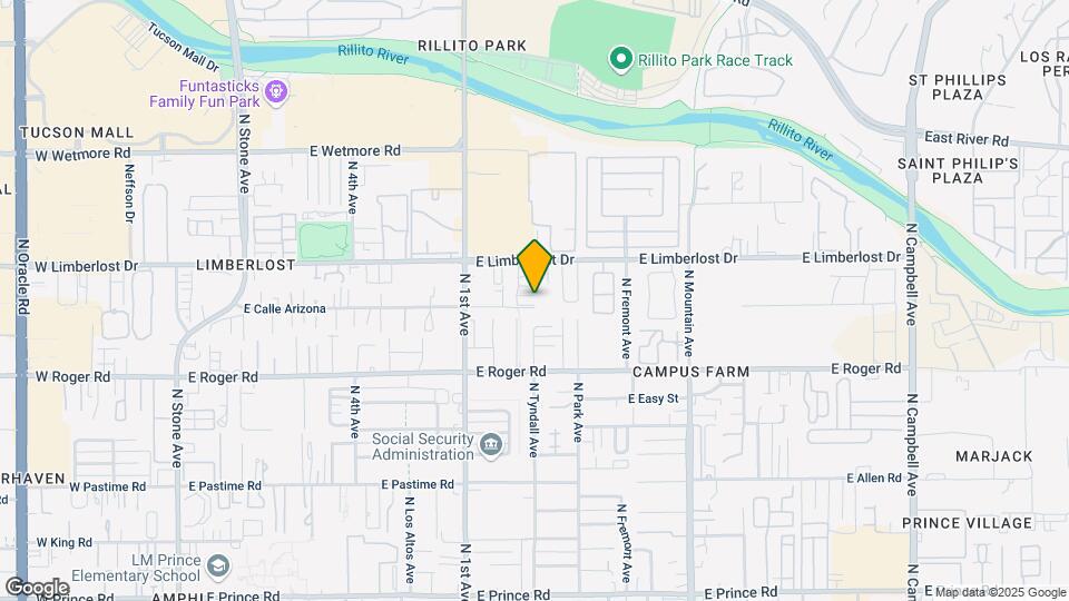 891 E Meadow Ln Map and Location Details