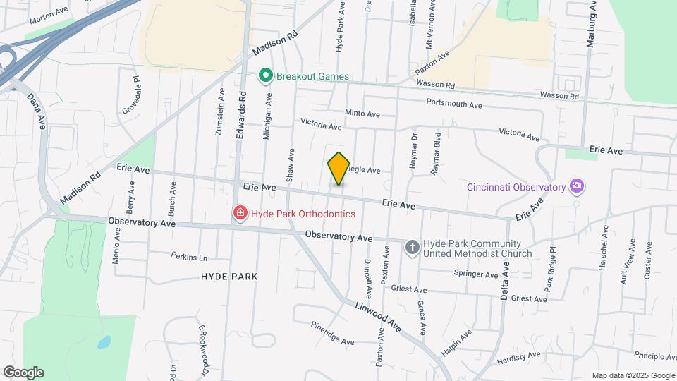 2860 Erie Ave, Unit 1 Map and Location Details