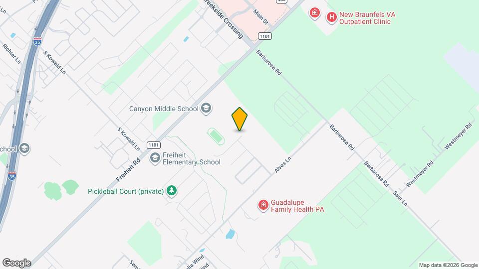 303-307 Creekside Curve Map and Location Details