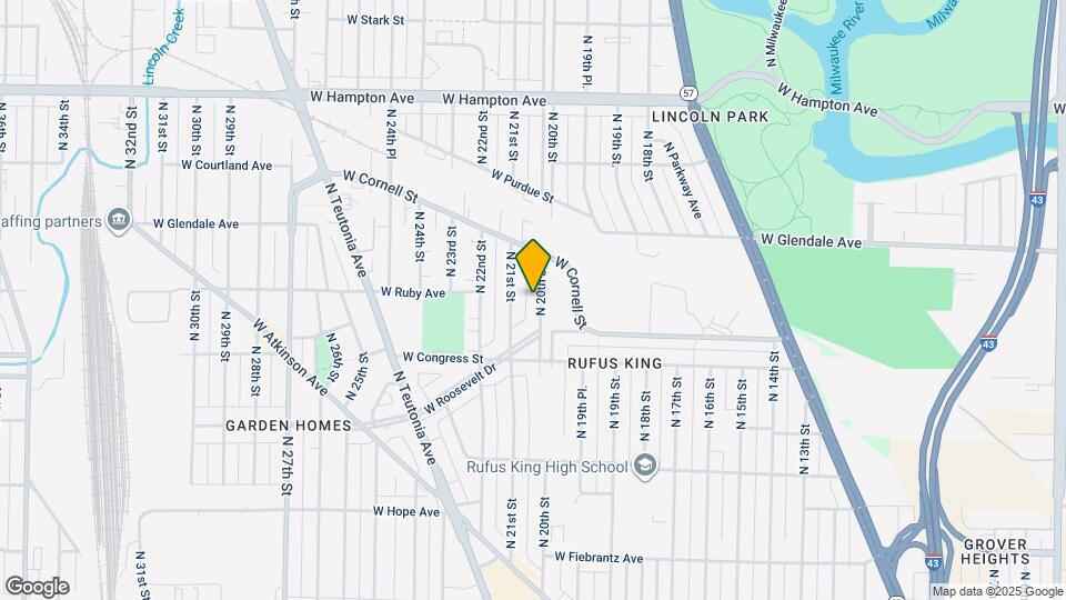 4481 N 20th St Map and Location Details