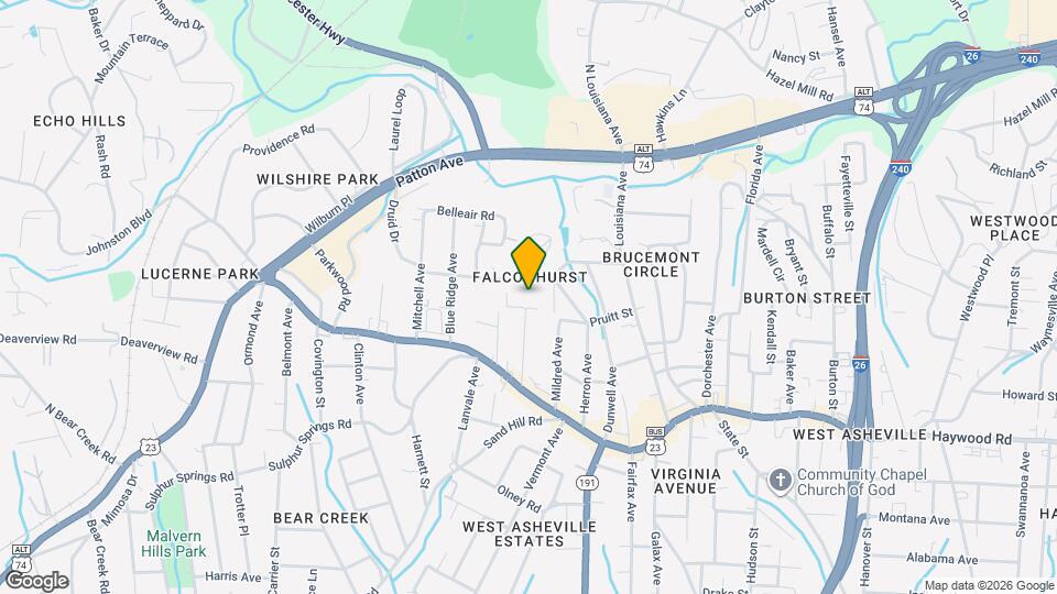 80 Oakwood St Map and Location Details