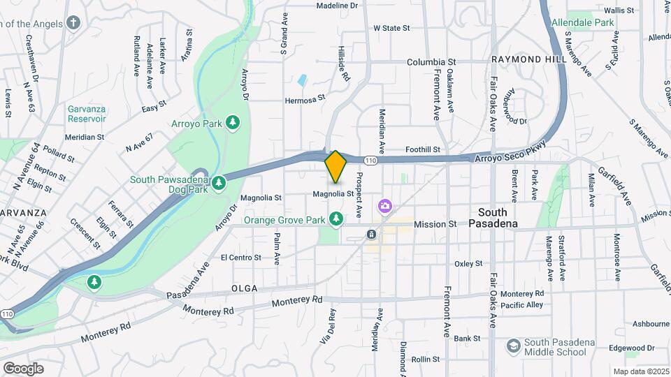 652 Orange Grove Ave Map and Location Details