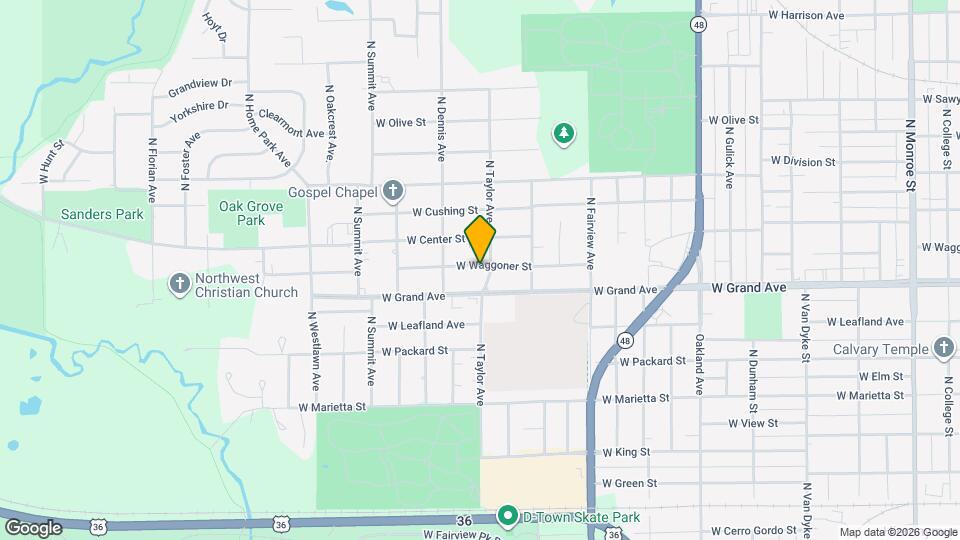 1619 W Waggoner St Map and Location Details