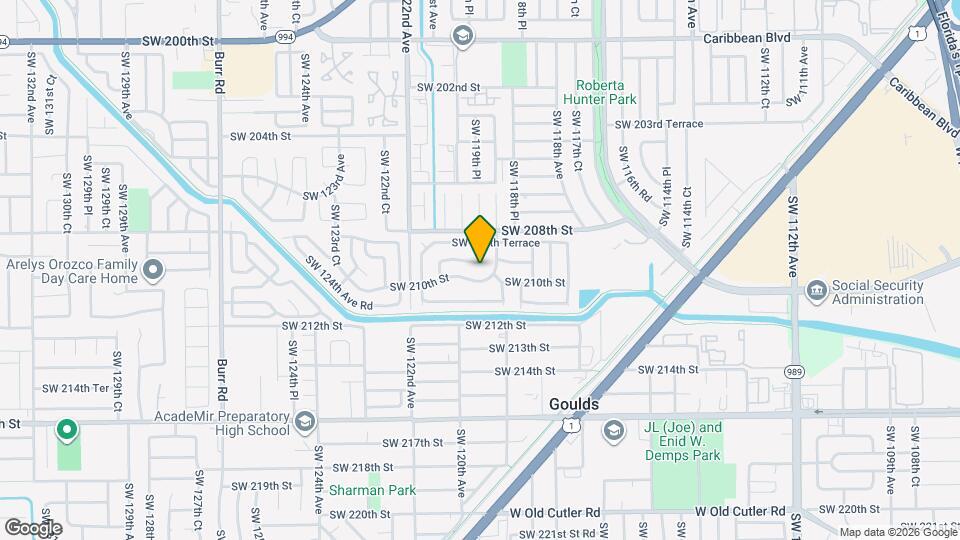 11956 SW 209th St Map and Location Details