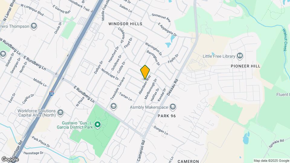 1306 Bonnie Brae St Map and Location Details