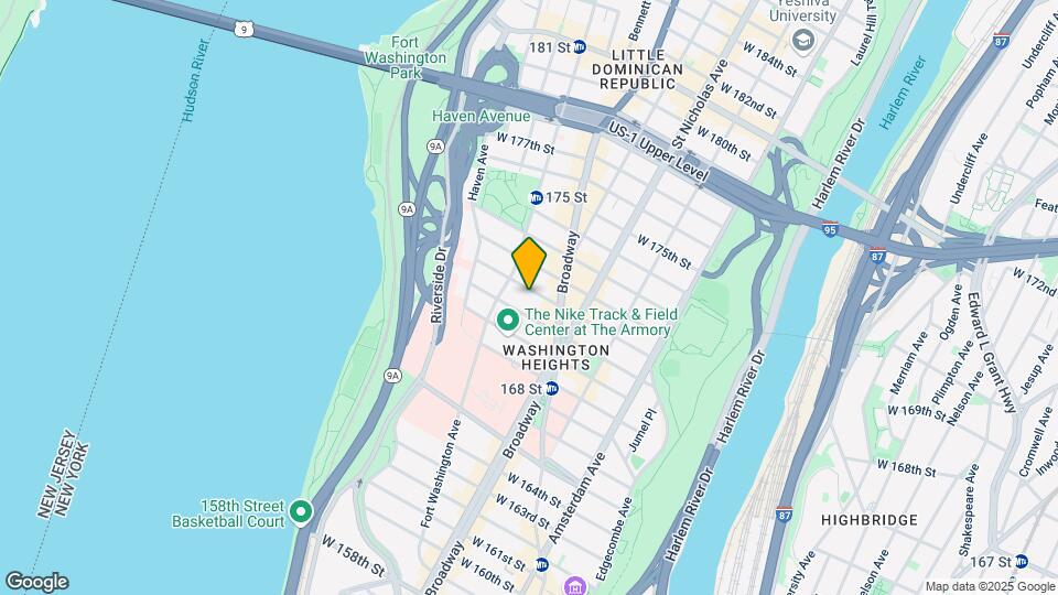 650 W 171st St Map and Location Details