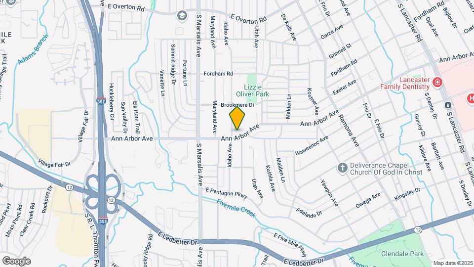 905-925 E Ann Arbor Ave Mapa y Detalles de la Ubicación