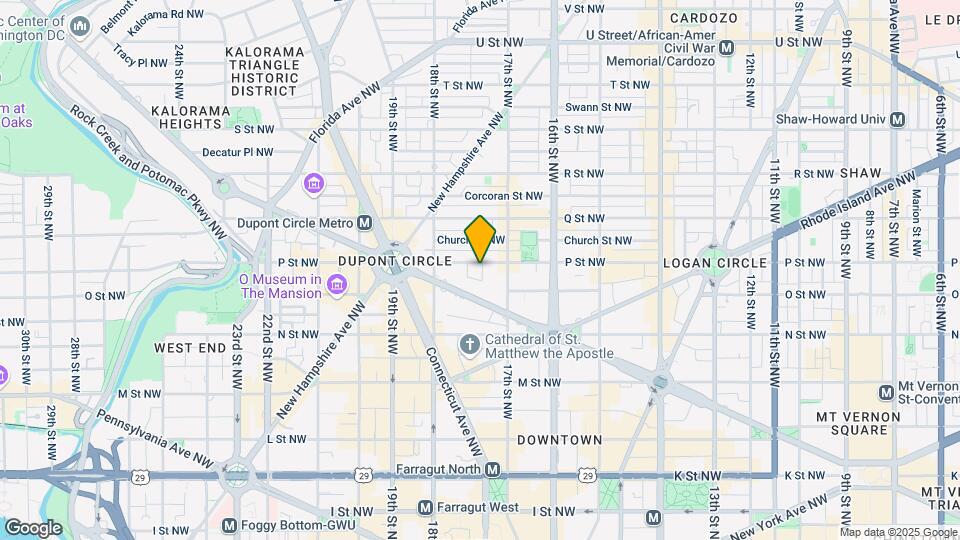 1730 P St NW Mapa y Detalles de la Ubicación
