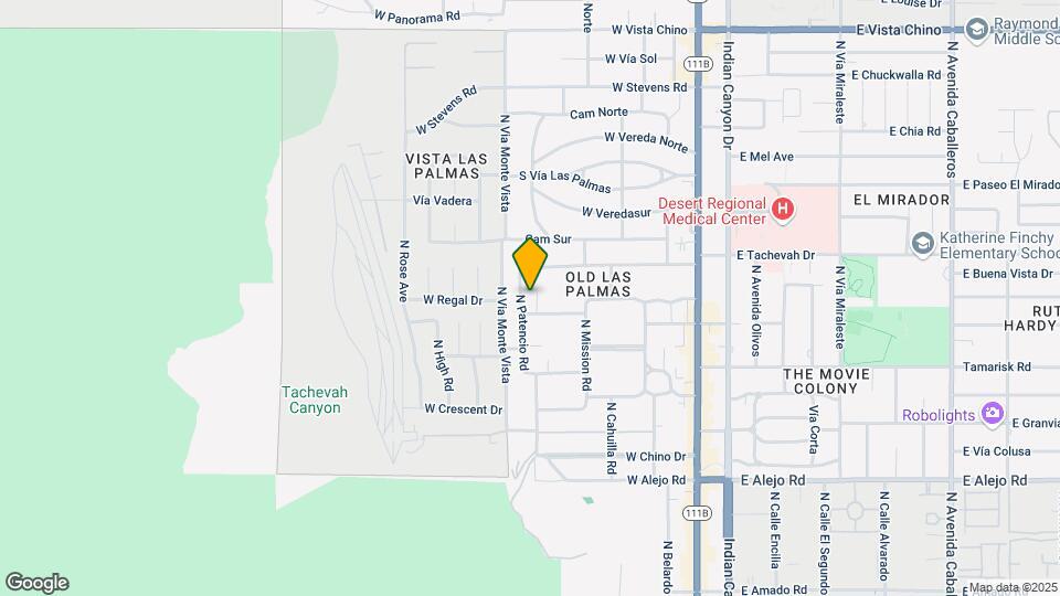 954 N Patencio Rd Map and Location Details