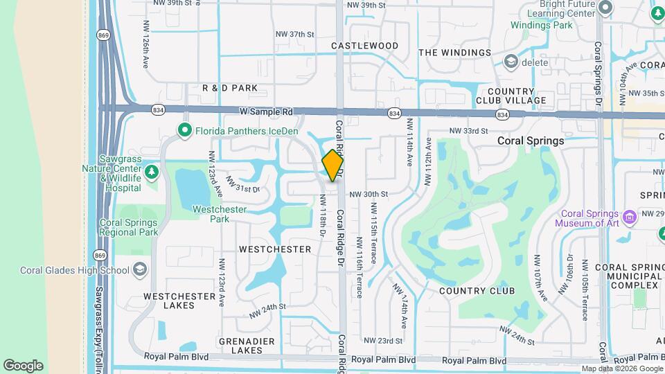 11775 NW 30th St Map and Location Details