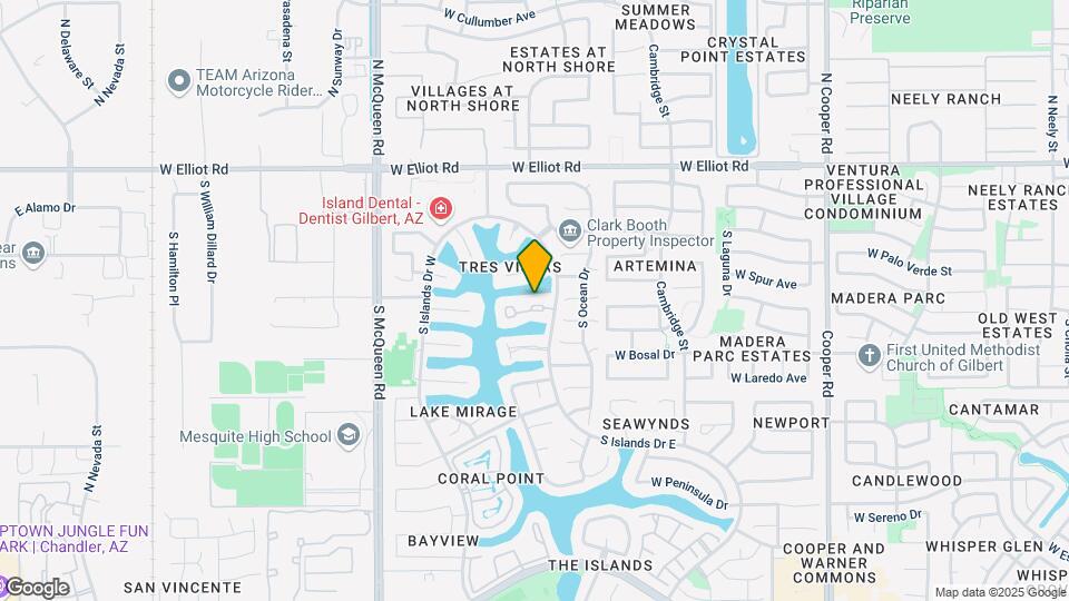 1326 W Coral Reef Dr Mapa y Detalles de la Ubicación