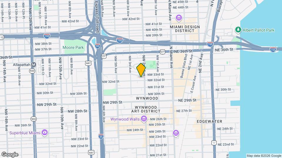 221 NW 32nd St Map and Location Details