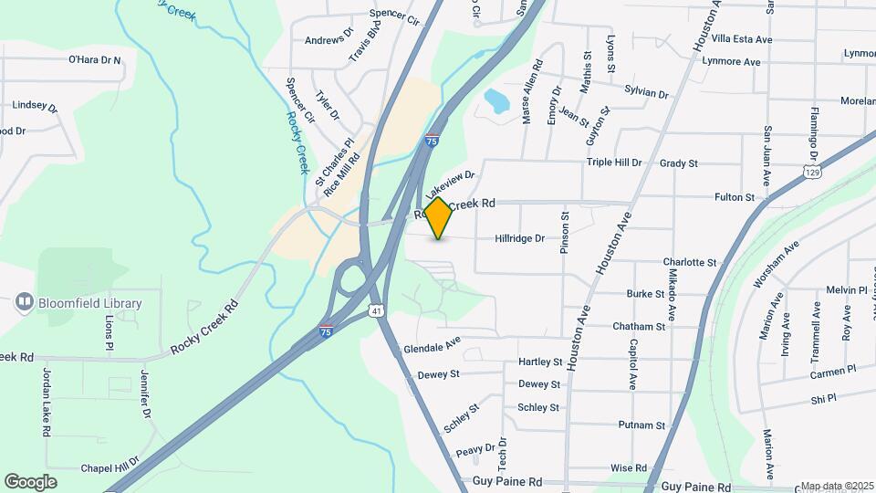 1332 Hillridge Dr Map and Location Details