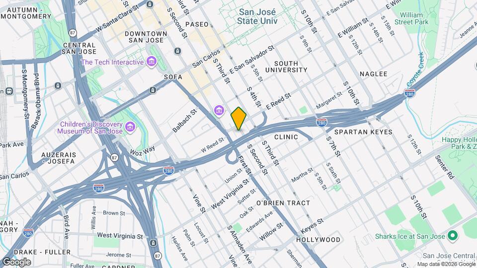 625 S Second St Map and Location Details