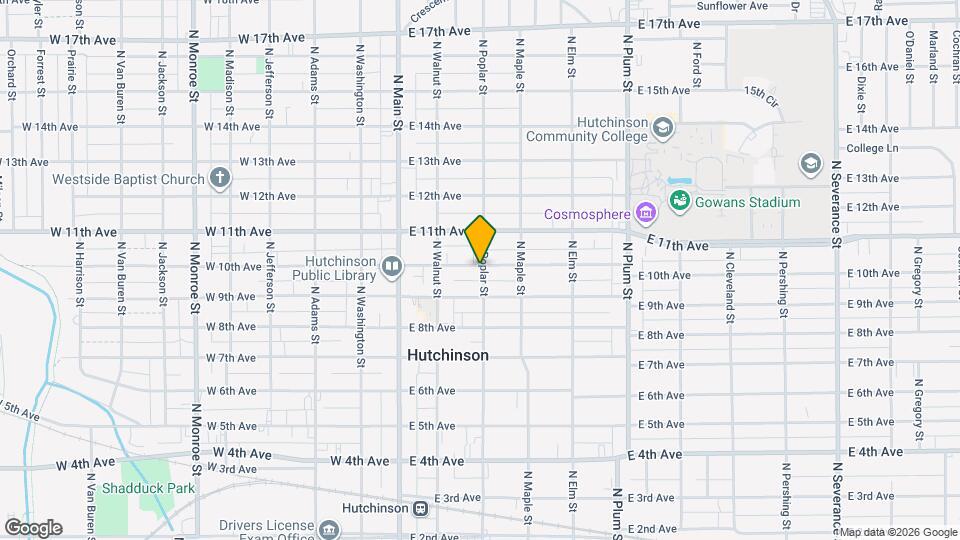 129 E 10th Ave Map and Location Details
