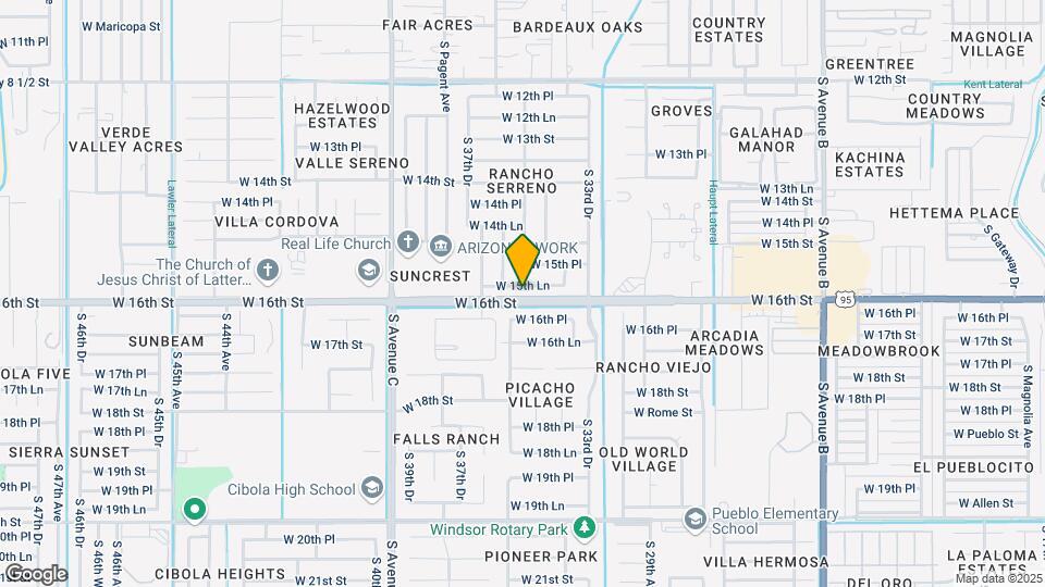 3555 W 15th Ln Map and Location Details