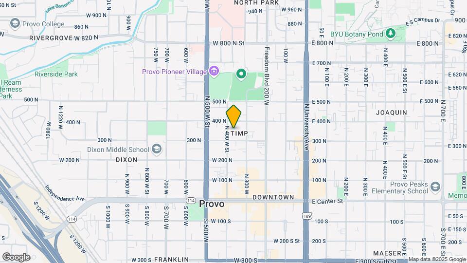 348 N 400 W Mapa y Detalles de la Ubicación