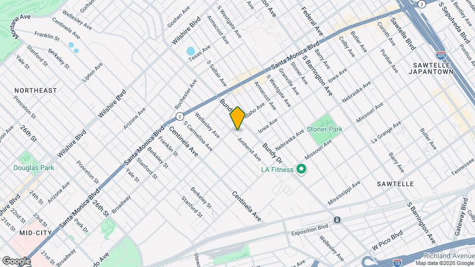 1618 Amherst Ave Map and Location Details