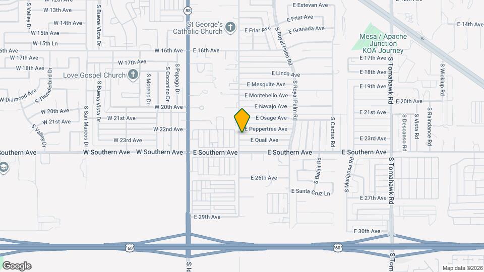 404 E Quail Ave Map and Location Details