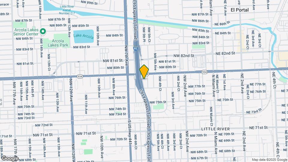 7801 NW 6th Ave Map and Location Details