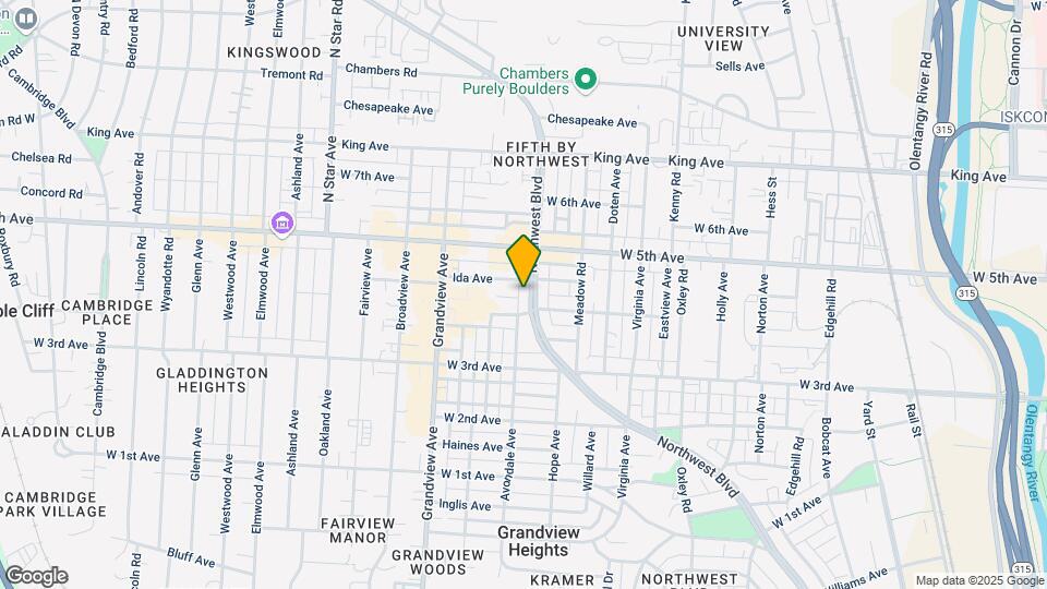 1419-1425 Northwest Blvd Map and Location Details