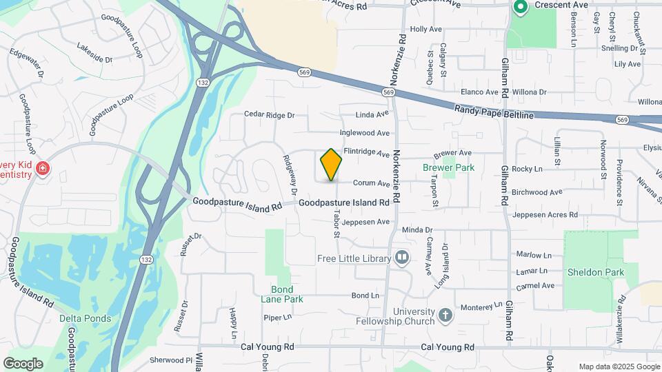 1398 Corum Ave Map and Location Details