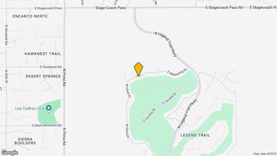 9303 E Whitewing Dr Map and Location Details