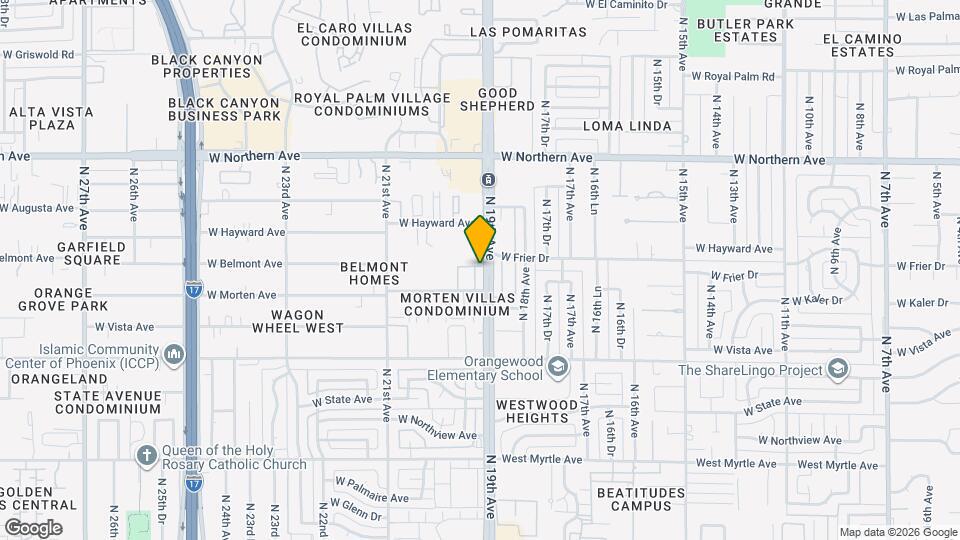 1907 W Belmont Ave Map and Location Details